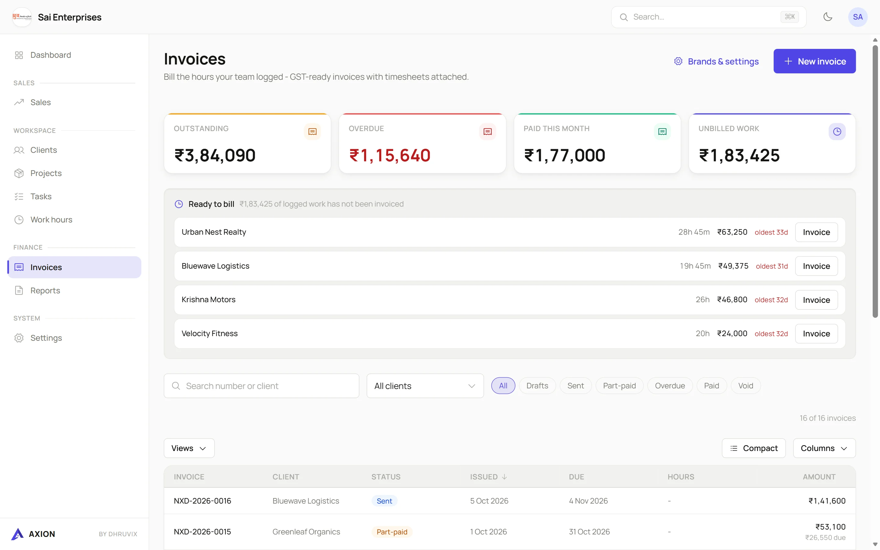 Invoices that get paid